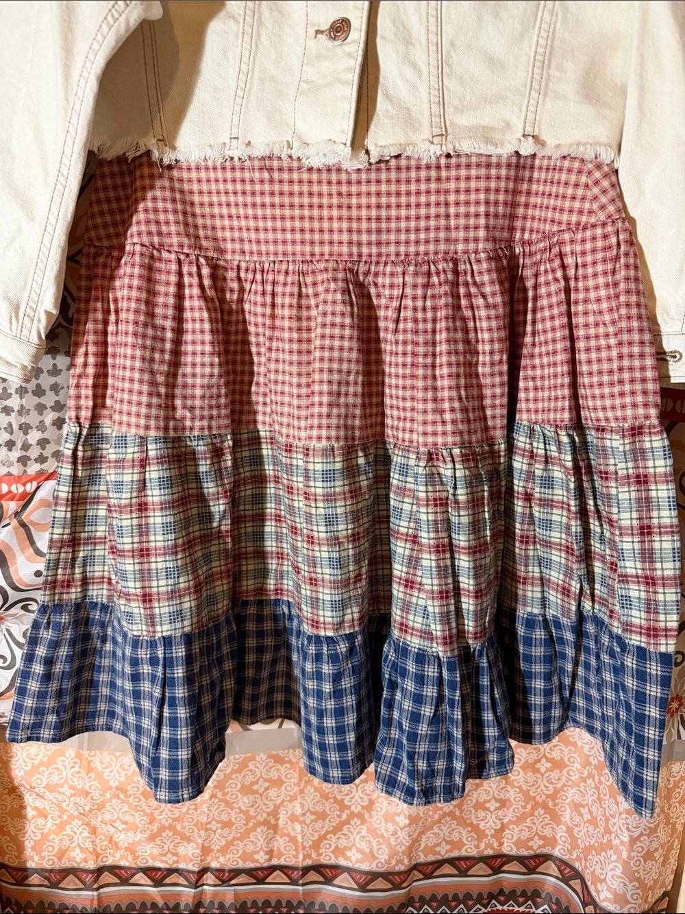 Skirt handmade - cottage core, shabby chic, farmer core - cotton
